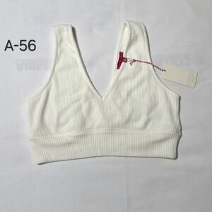 Z Supply Cream Ribbed Bralette